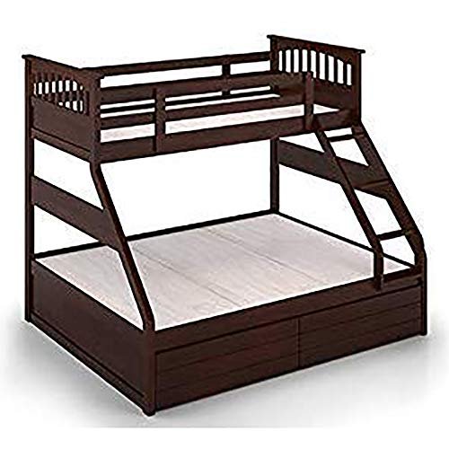 BL WOOD Double Sheesham Bunk Bed With Storage - ( Brown) - We Offer You ...